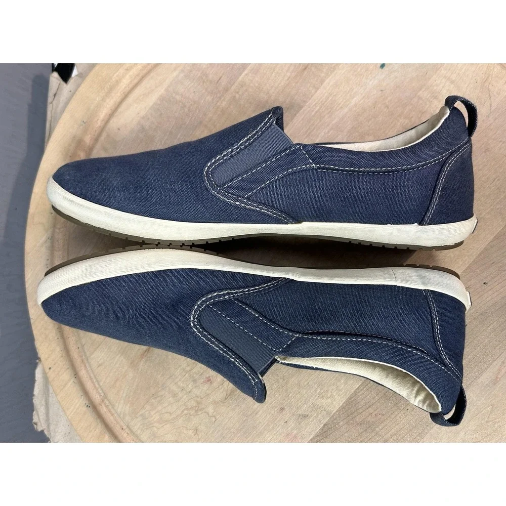 Taos Dandy Shoes‎ Mens Size 11 Canvas Slip On Comfort Casual Loafers Sneakers